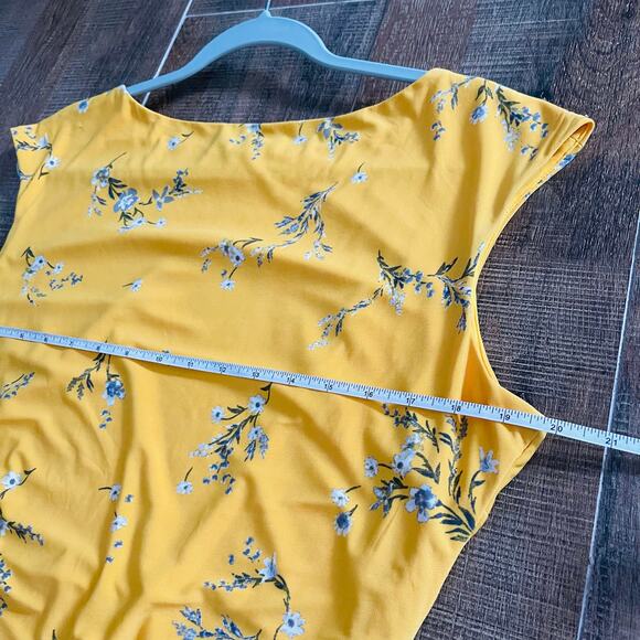 Lauren Ralph Lauren Ruched Floral Boatneck Women's Dress Size 16 - Picture 10 of 13